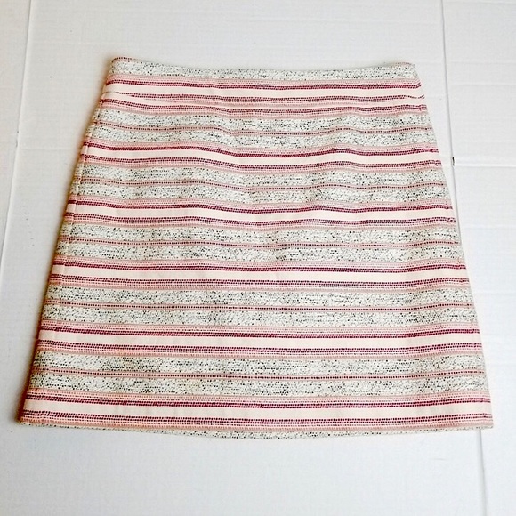 Ann Taylor LOFT Woven Striped Mini Skirt - Picture 1 of 4